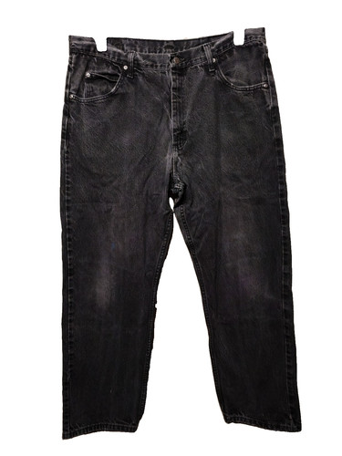Wrangler black denim jeans - black,