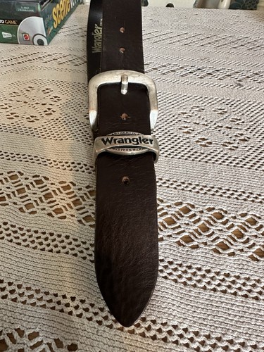 Wrangler leather belt - leather,